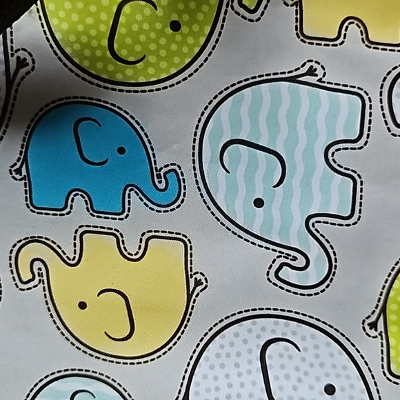 Thirty-One Insulated Lunch Bag Tote Cheeky Elephant Monogrammed "O" - Picture 9 of 11